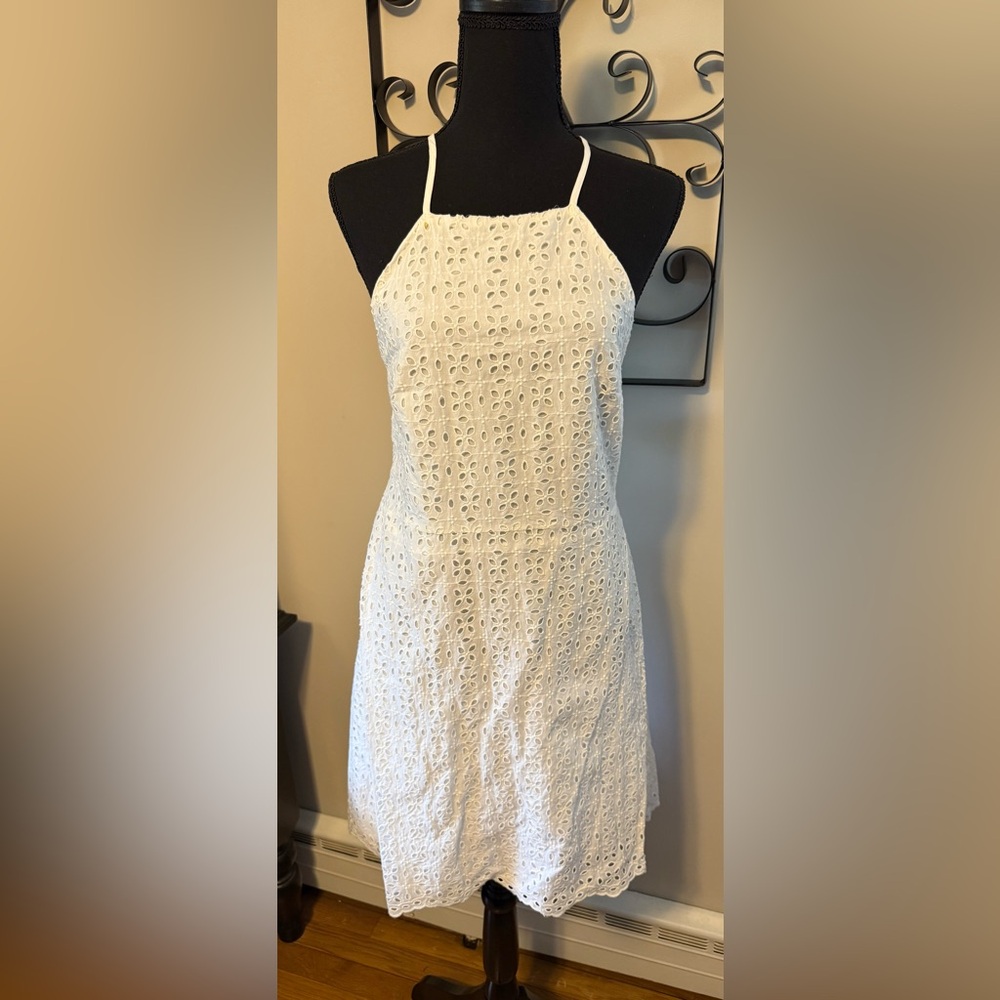 GAP Cream Eyelet Dress